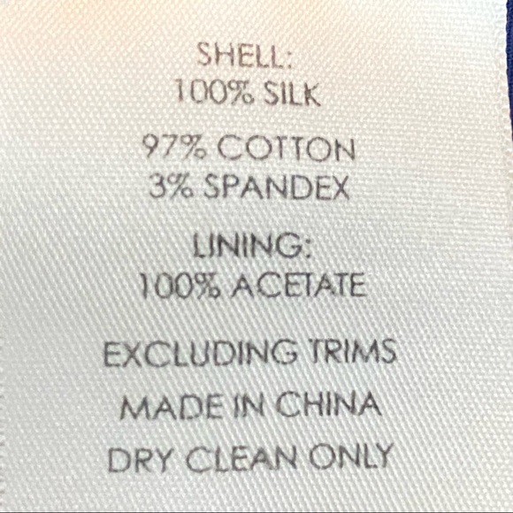 Plenty Tracy Reese Applique Frock Tiles Silk Dress With Pockets Blue White Sz 8 - Picture 8 of 11